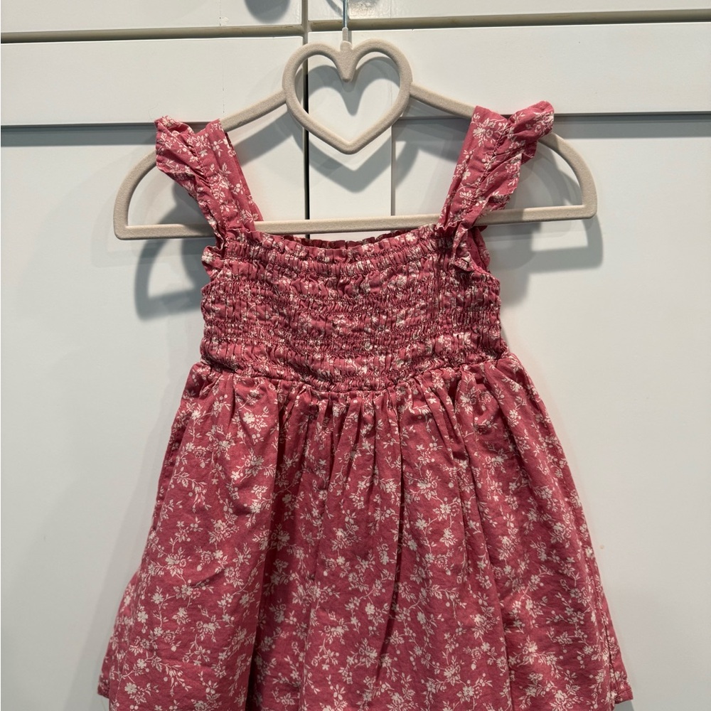 GAP Pink Floral Casual Kids Dress